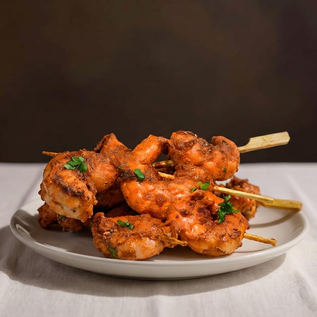 Tandoori Prawn Dinner.