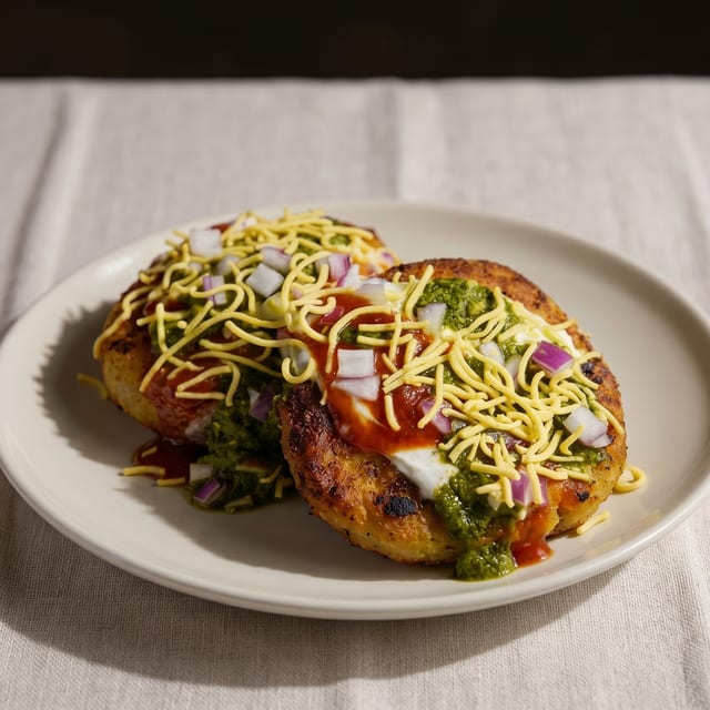 Aloo Tikki Chaat.