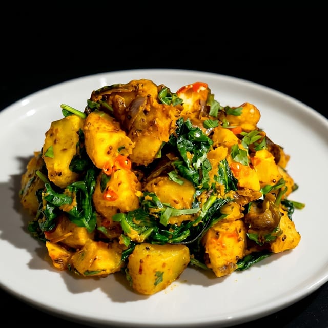 Aloo Saag Dinner.