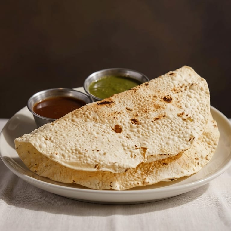 Savor Our Crispy Papadum
